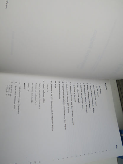 1991 Census Report For Highland Region Part 1 & 2 book image 5