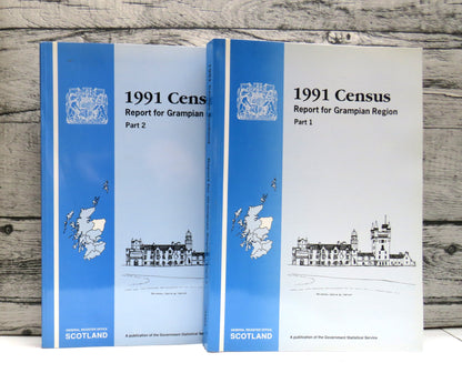 1991 Census Report For Grampian Region Parts 1 & 2 book front cover