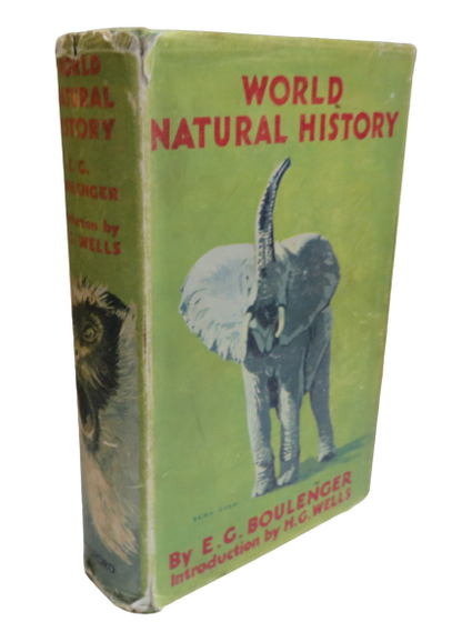 World Natural History by E. G. Boulenger, 1937 book front cover