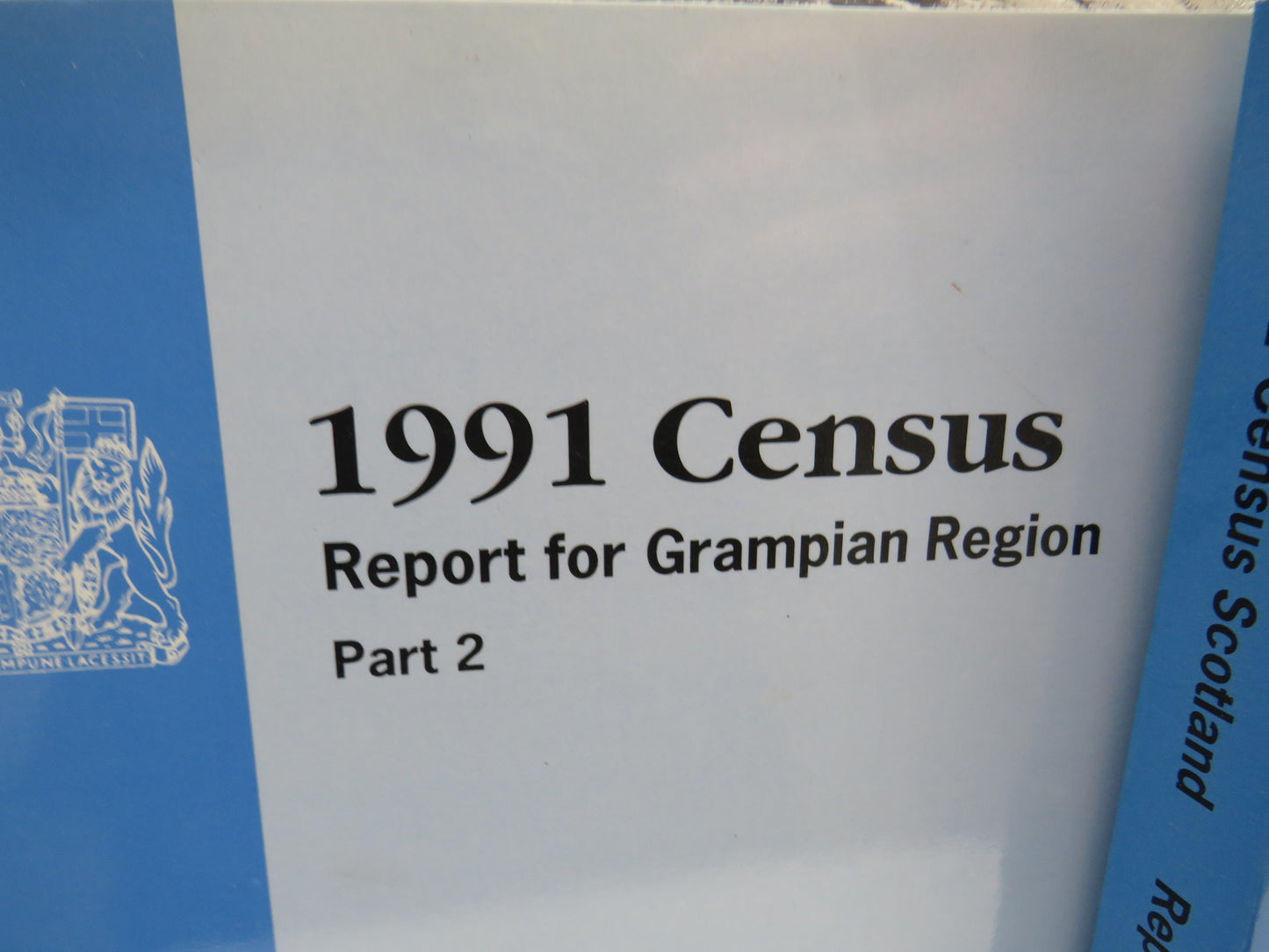 1991 Census Report For Grampian Region Parts 1 & 2