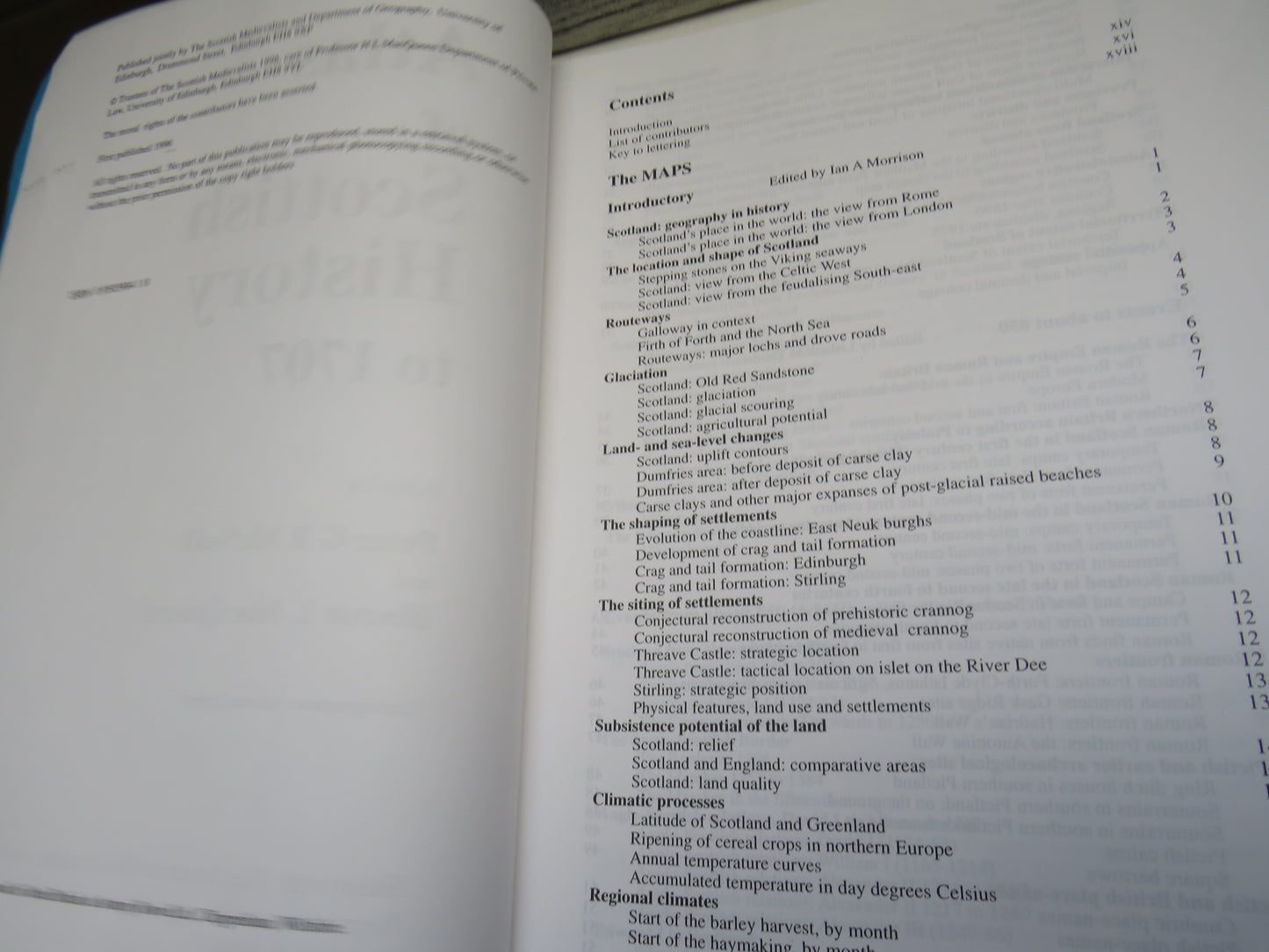 Atlas of Scottish History to 1707 Edited Peter G B McNeill and Hector L MacQueen 1996