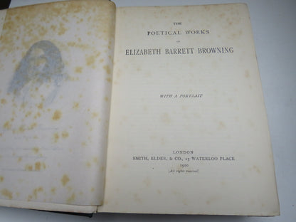 The Poetical Works of Elizabeth Barrett Browning 1900