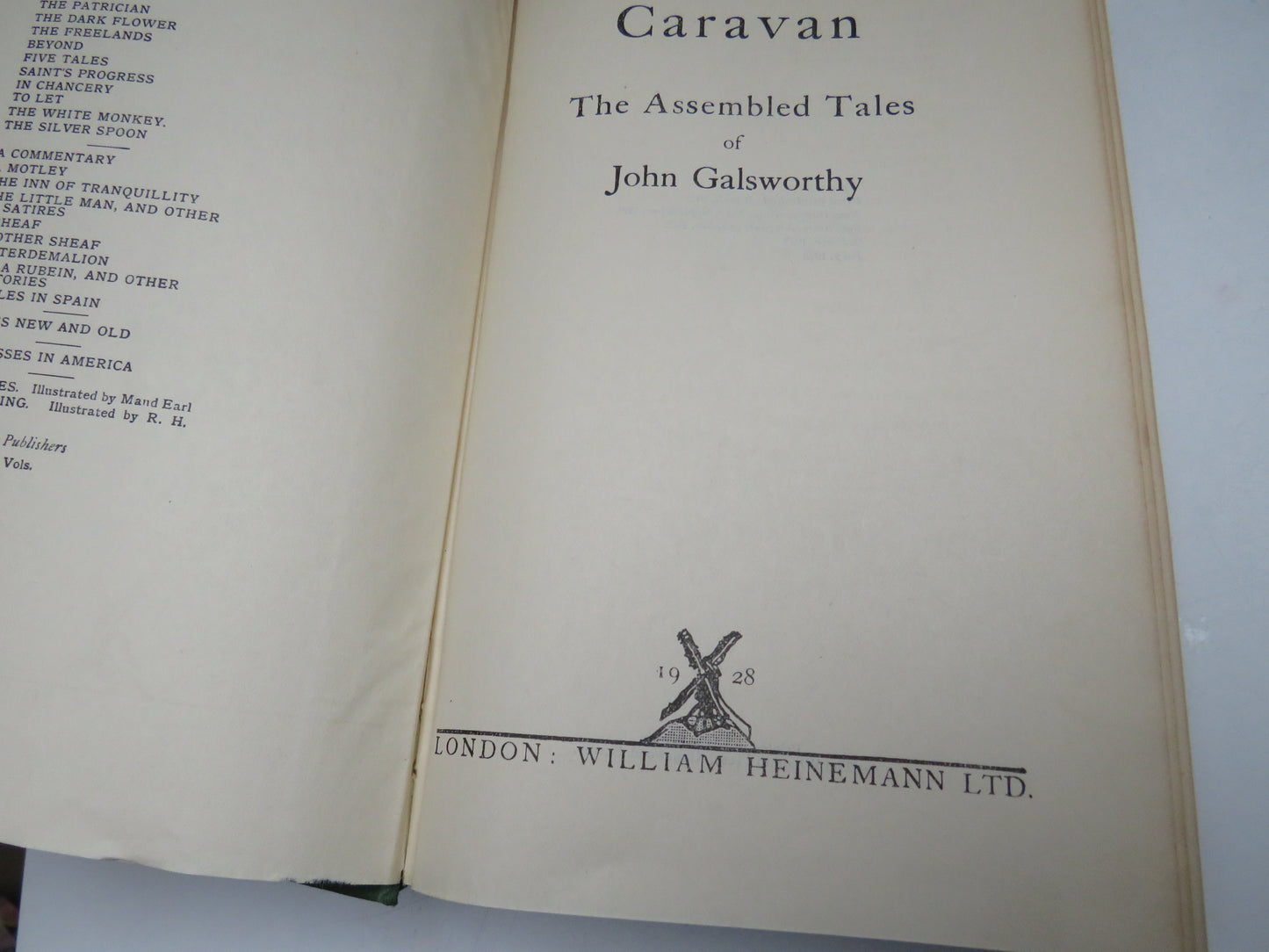 Caravan The Assembled Tales of John Galsworthy 1928