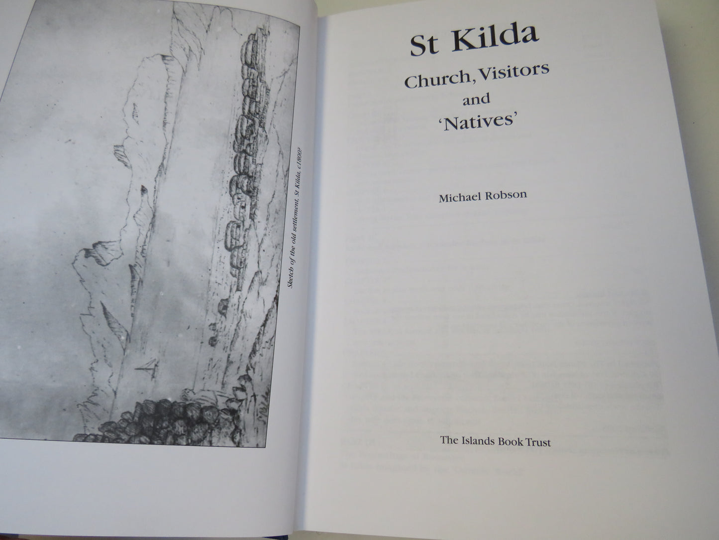 St Kilda, Church, Visitors and 'Natives' by Michael Robson, 2005