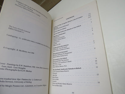 The Lure of Loch Lomond by Ronald McAllister, 1997 book image 4