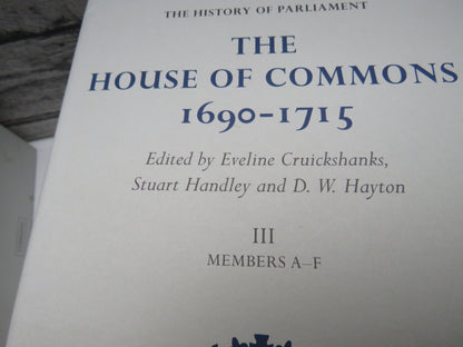 The History of Parliament The House of Commons 1690-1715 (2002 5 Volume Set) book image 9