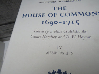 The History of Parliament The House of Commons 1690-1715 (2002 5 Volume Set) book image 10