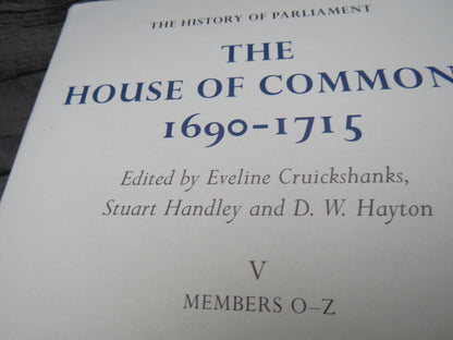 The History of Parliament The House of Commons 1690-1715 (2002 5 Volume Set) book image 11