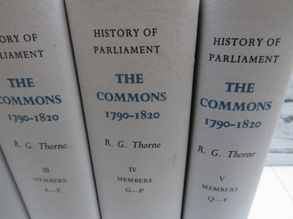 The History of Parliament The House of Commons 1790-1820 By R.G. Thorne 1986 5 Volume Set book image 2