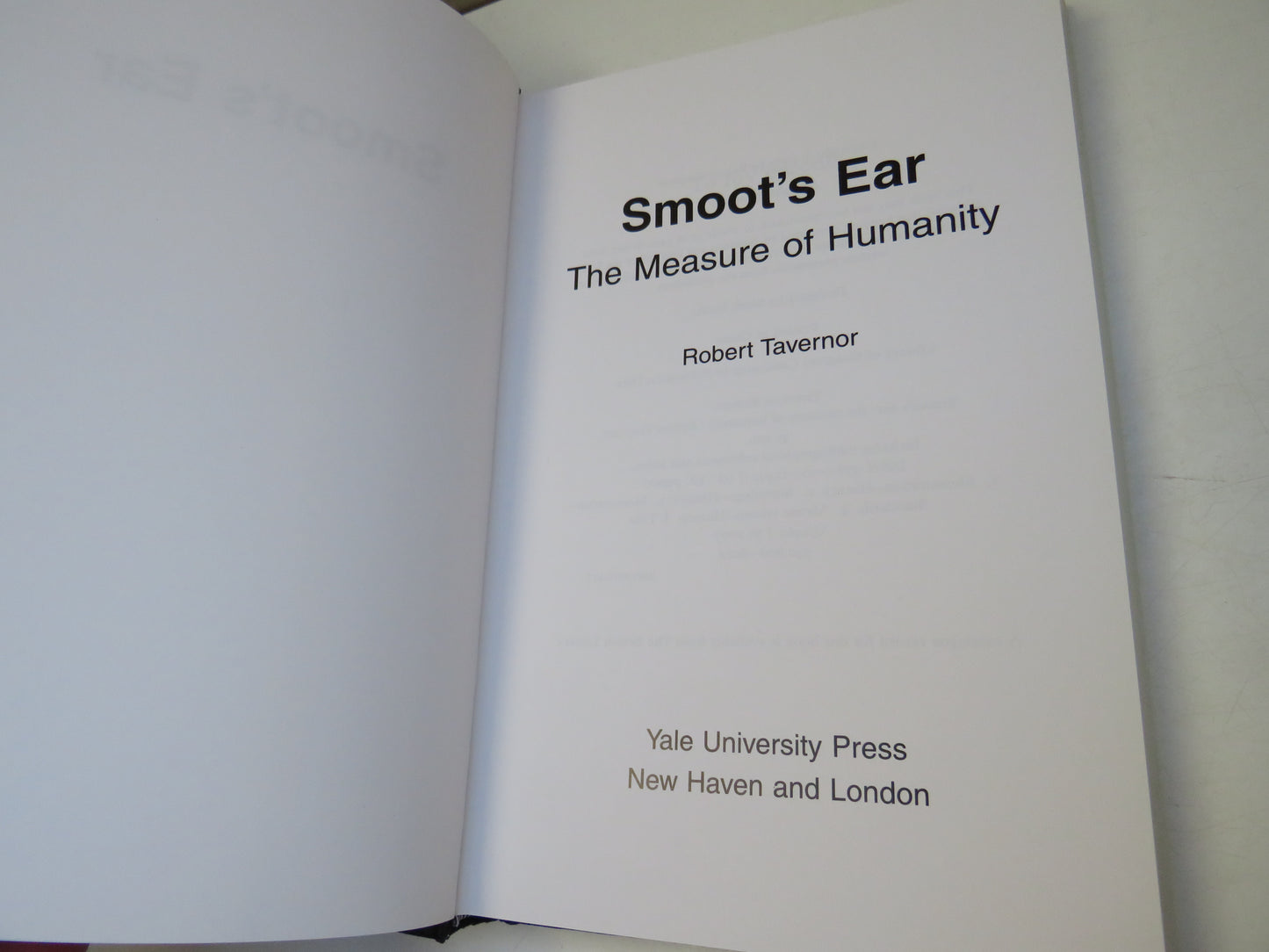 Smoot's Ear, The Measure of Humanity by Robert Tavernor, 2007