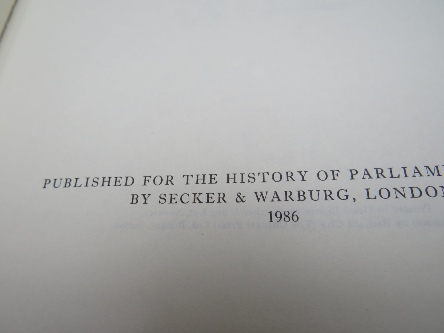 The History of Parliament The House of Commons 1790-1820 By R.G. Thorne 1986 5 Volume Set