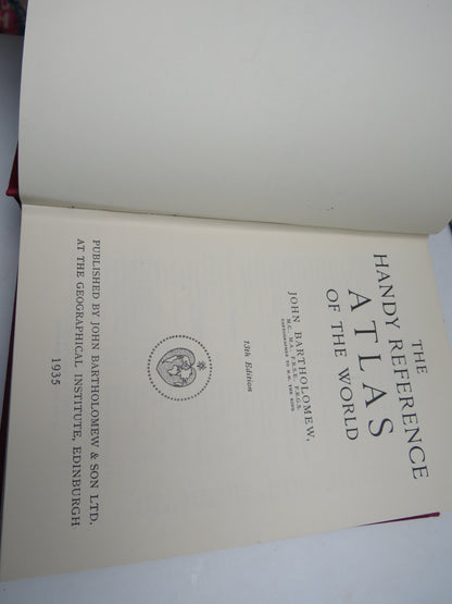 The Handy Reference Atlas of the World By John Bartholomew 1935 book image 3