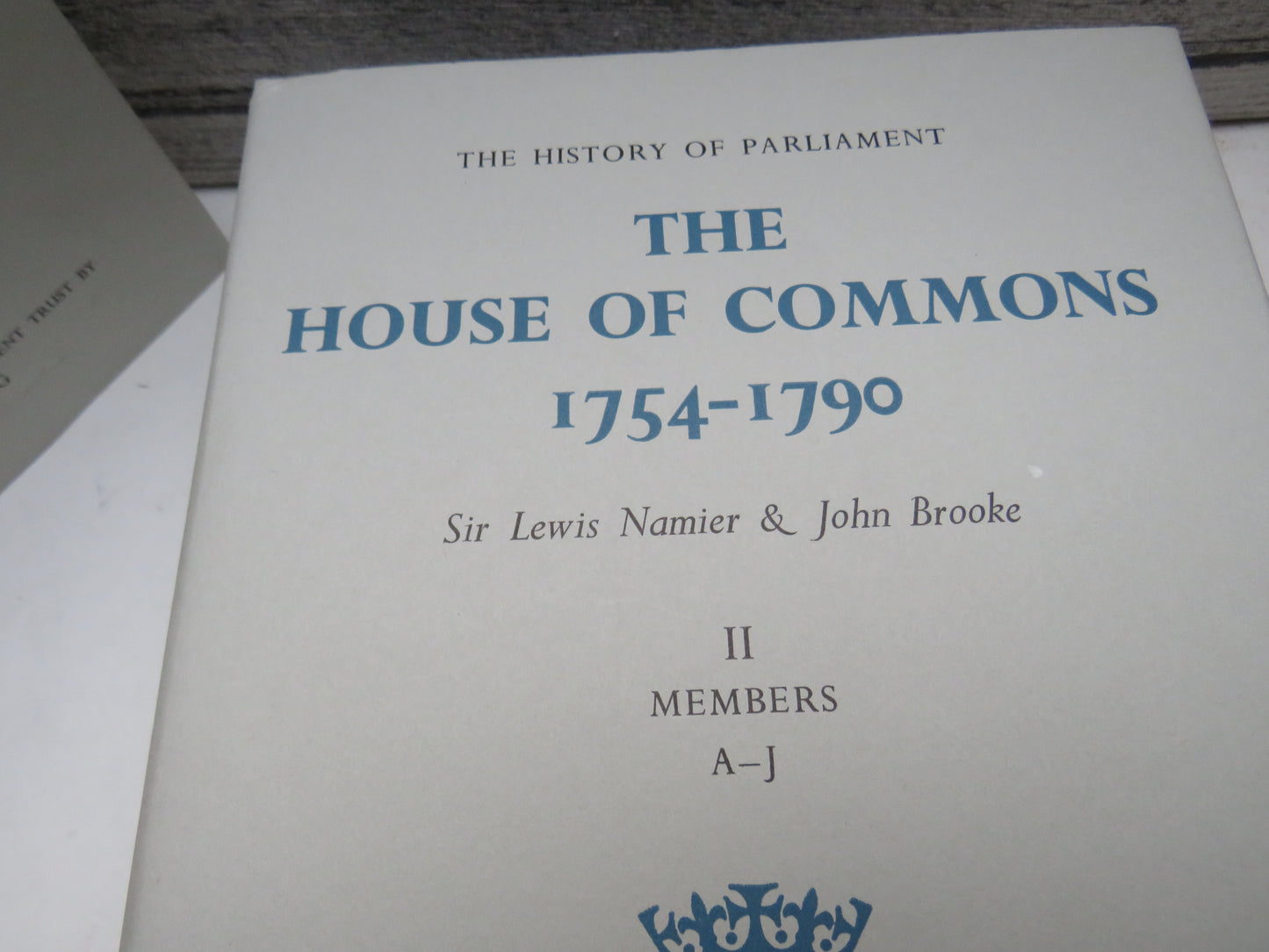 The History of Parliament The House of Commons 1754-1790 By Sir Lewis Namier & John Brooke 1985 3 Volume Set