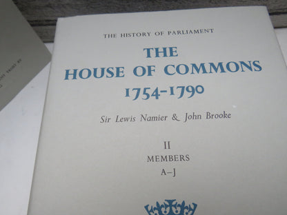 The History of Parliament The House of Commons 1754-1790 By Sir Lewis Namier & John Brooke 1985 3 Vo book image 3