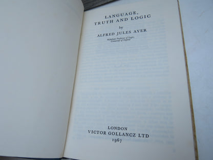 Language Truth & Logic By Alfred Jules Ayer 1967 book image 4