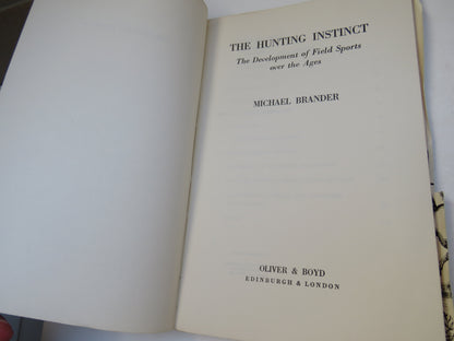 The Hunting Instinct, The Development of Field Sports over the Ages by Michael Brander, Proof Copy,  book image 4