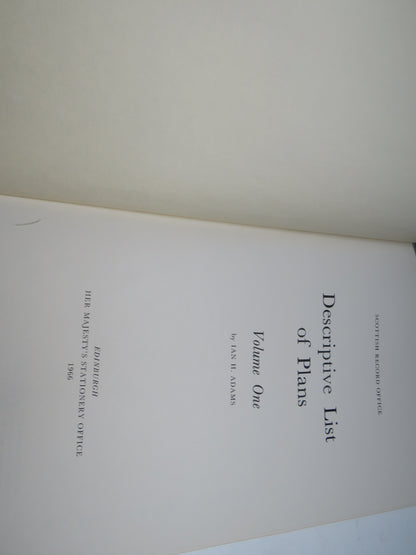 Descriptive List of Plans In The Scottish Records Office Volume One - Four book image 7