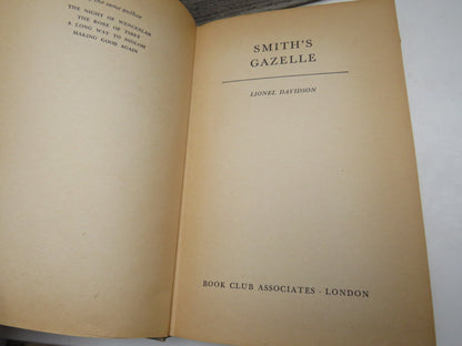 Smith's Gazelle By Lionel Davidson 1972