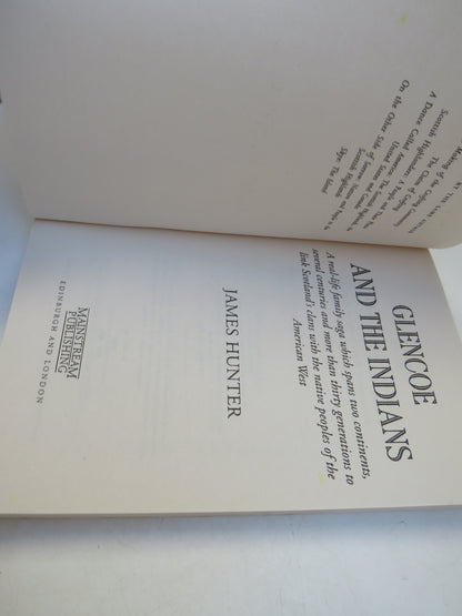 Glencoe and the Indians by James Hunter, 1996 book image 3