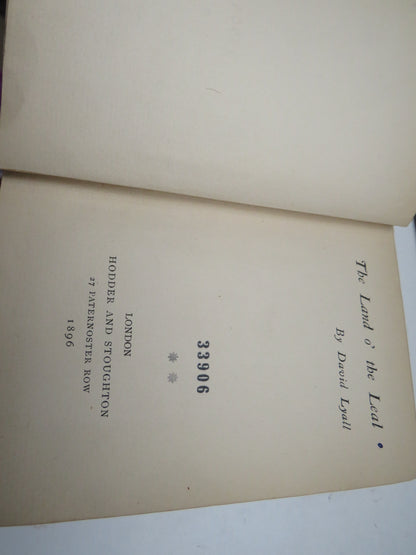 The Land O' The Leal By David Lyall 1896