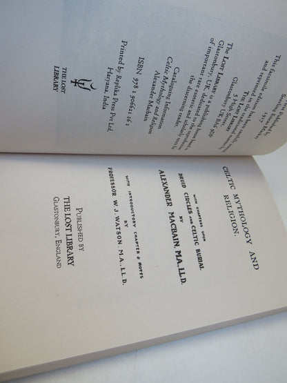 Celtic Mythology and Religion by A. MacBain, The Lost Library book image 3
