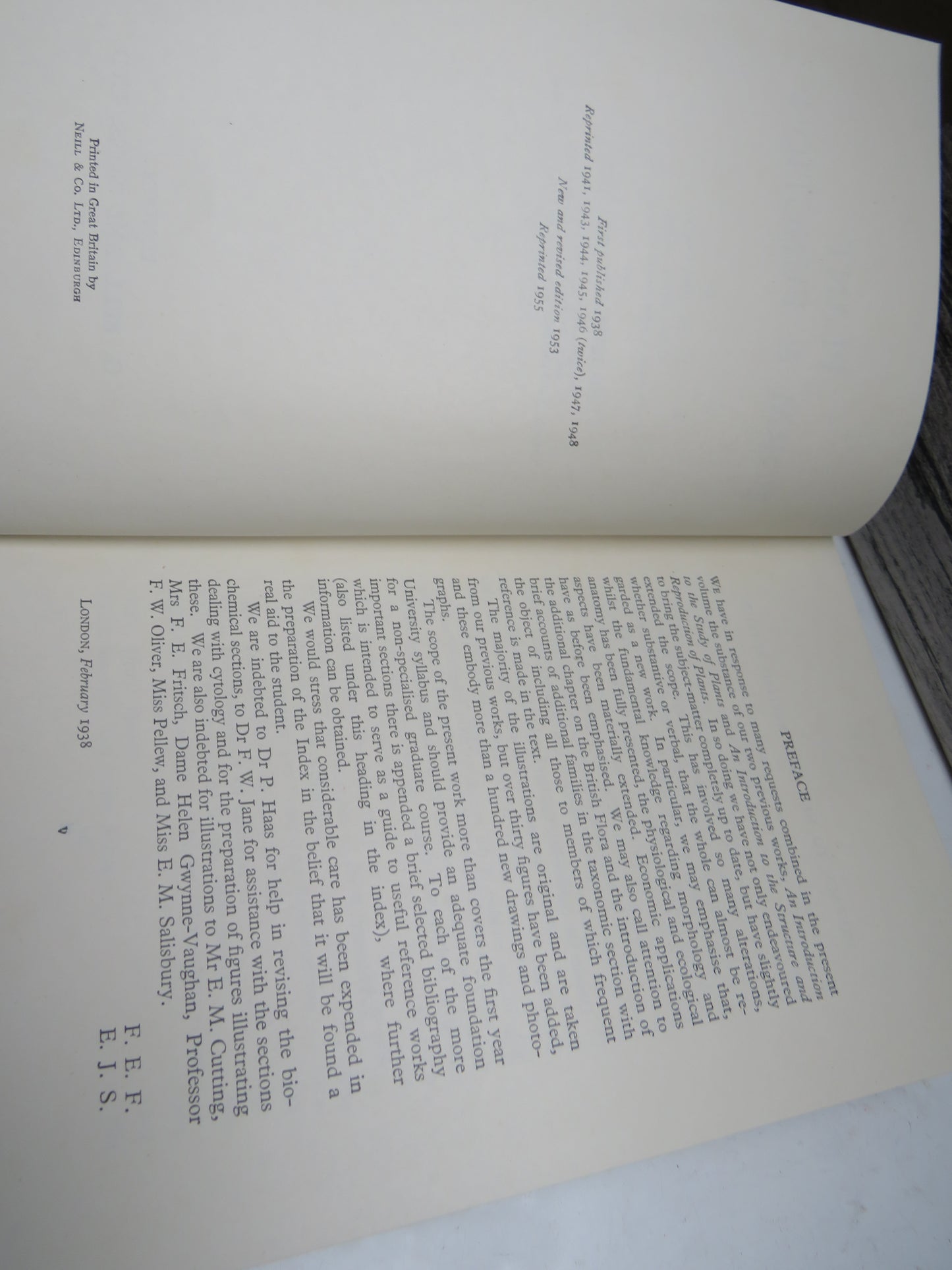 Plant Form & Function by F. E. Fritsch 1955