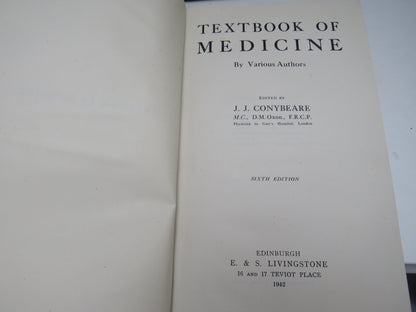 Textbook of Medicine By Various Authors 1942