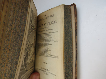 The Poetical Works of Isaac Watts 1782 Vol I, II, III, IV, V, VI, book image 4
