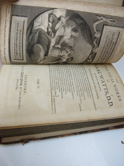 The Poetical Works of Isaac Watts 1782 Vol I, II, III, IV, V, VI, book image 8