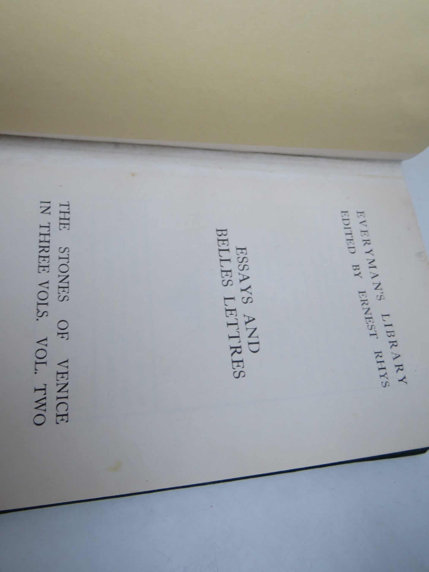The Stones of Venice By John Ruskin Volume I, II, III