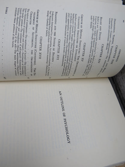 An Outline of Psychology By William McDougall 1933