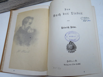 Das Buch Der Lieder Von Heinrich Heine Antique German Book book image 4