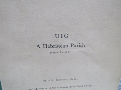 UIG A Hebridean Parish Parts I, II, III, IV By H.A. Moisley book image 3