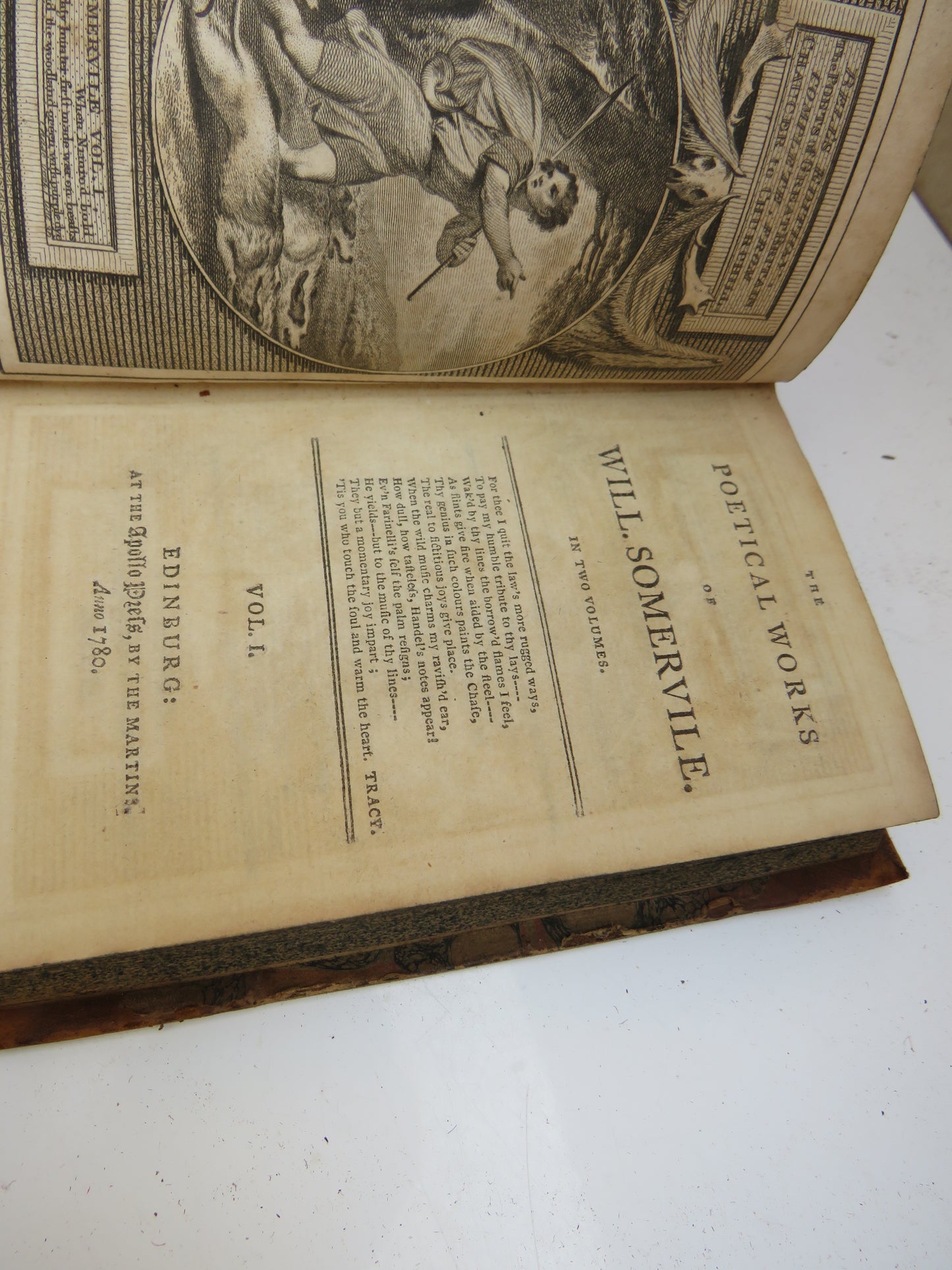 The Poetical Works of William Somervile Volume I & II 1780