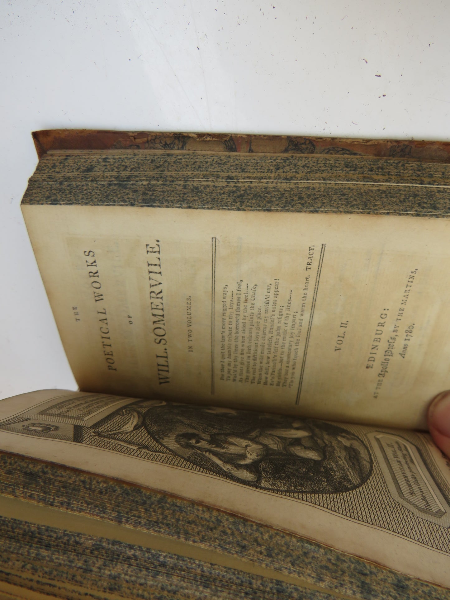 The Poetical Works of William Somervile Volume I & II 1780