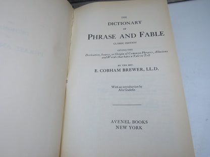 The Dictionary of Phrase and Fable Classic Edition 1978 book image 4