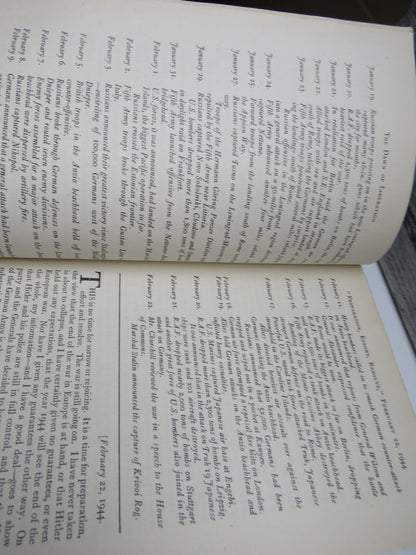The Dawn of Liberation War Speeches By The Right Hon. Winston S. Churchill 1944 - 1945 1st Edition