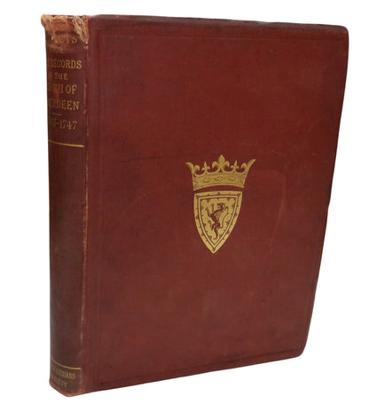 Extracts From The Council Register Of The Burgh of Aberdeen 1643-1747 - 1872 book front cover