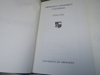 Aberdeen University Calendar 1974-1975 book image 4