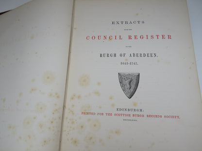 Extracts From The Council Register Of The Burgh of Aberdeen 1643-1747 - 1872 book image 4