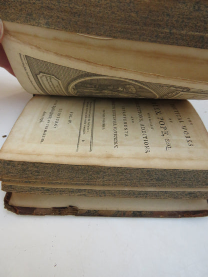 The Poetical Works of Alex.Pope Esq 1776 Volumes I-IV book image 5