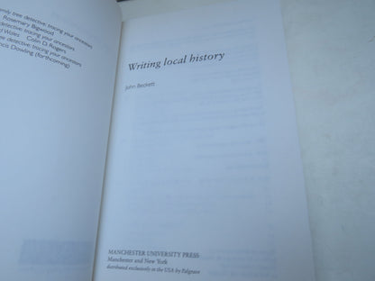 Writing Local History By John Beckett 2007 book image 4