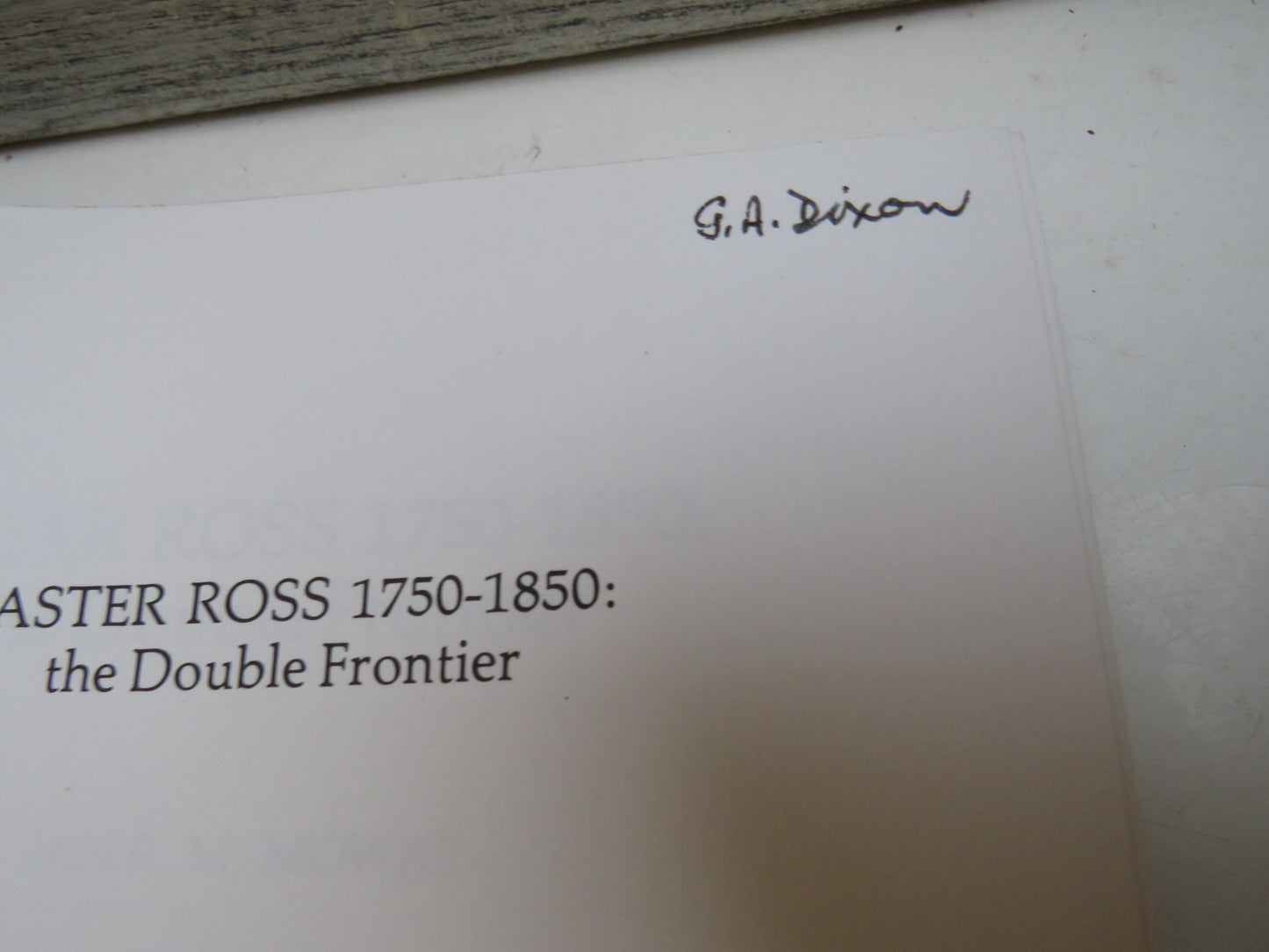 Easter Ross 1750-1850: The Double Frontier By Ian R. M. Mowat 1981