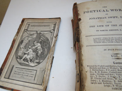 The Poetical Works of Jonathan Swift D.D. Volumes I, II, III, IV 1807 book image 4
