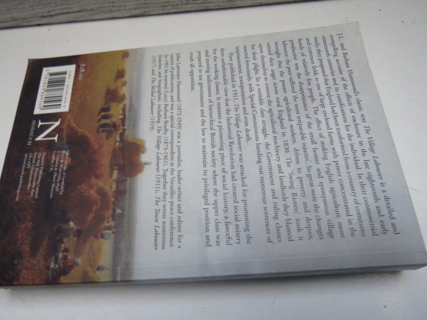 The Village Labourer By J.L. & Barbara Hammond 2005