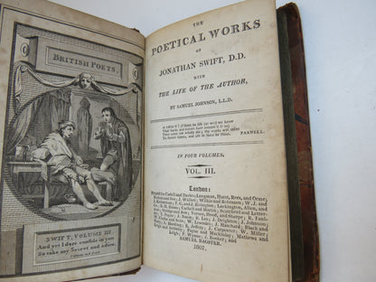 The Poetical Works of Jonathan Swift D.D. Volumes I, II, III, IV 1807 book image 7