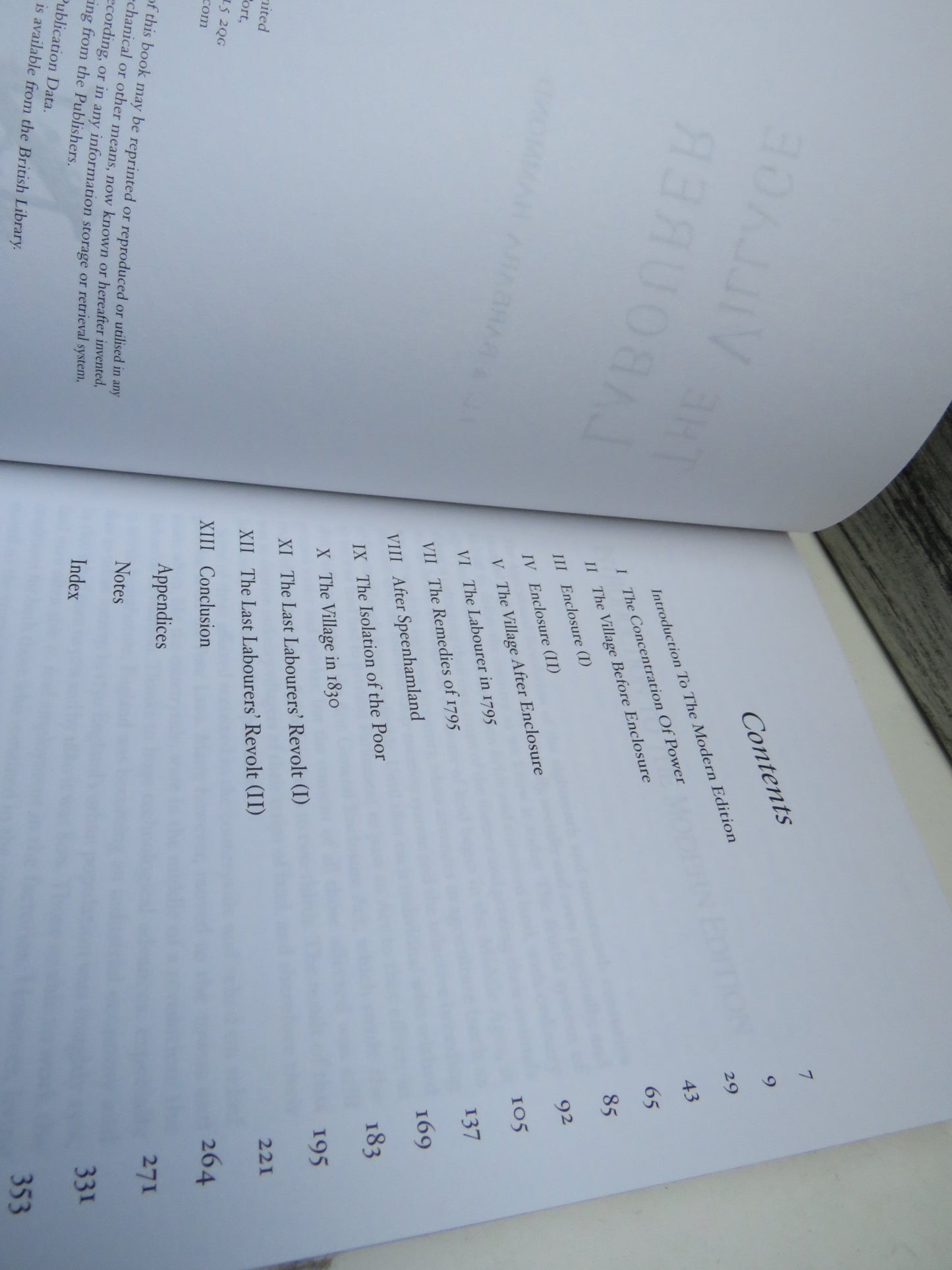 The Village Labourer By J.L. & Barbara Hammond 2005