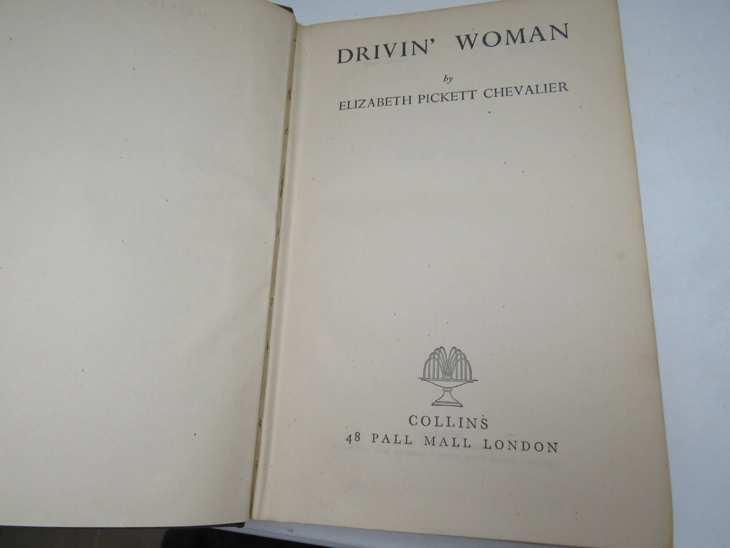 Drivin' Woman By Elizabeth Pickett Chevalier 1943