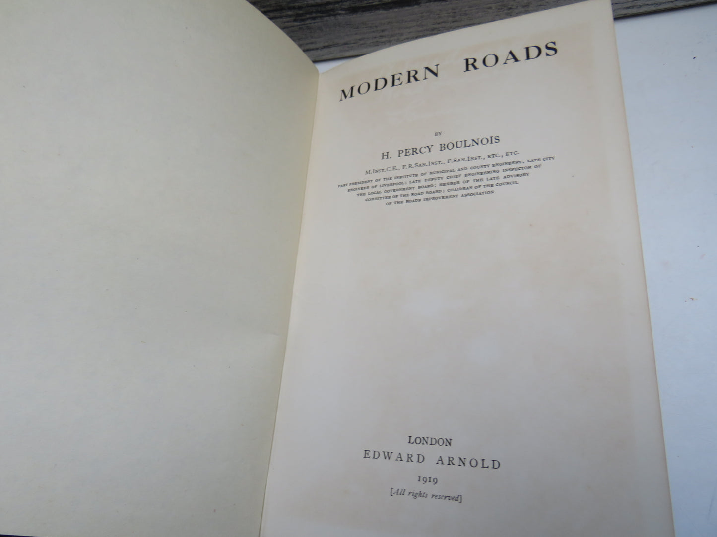 Modern Roads By H. Percy Boulnois 1919
