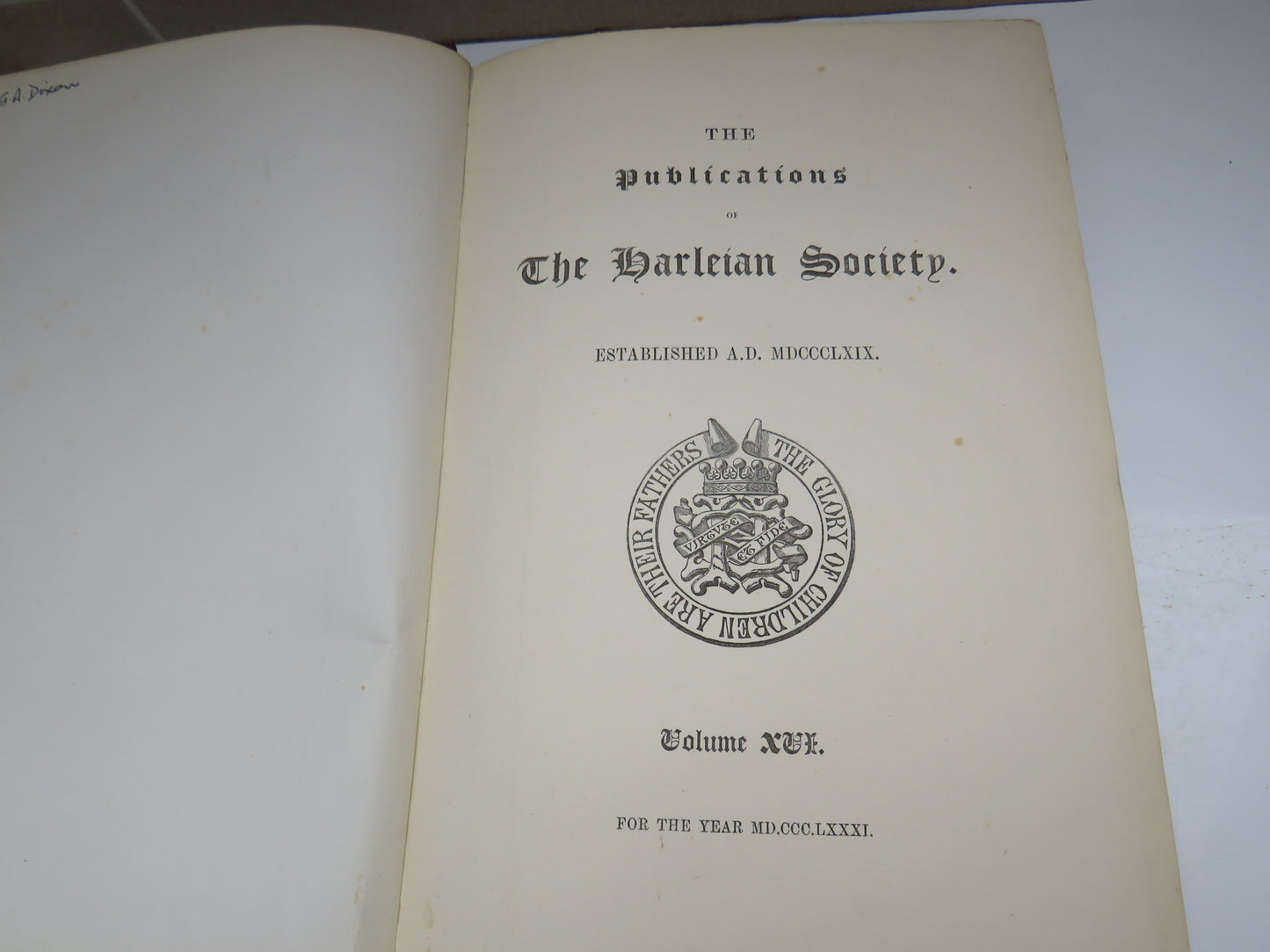 The Visitation of Yorkshire In The Years 1563 and 1564 Made By William Flower Esquire 1881